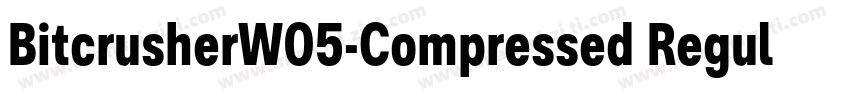 BitcrusherW05-Compressed Regular字体转换